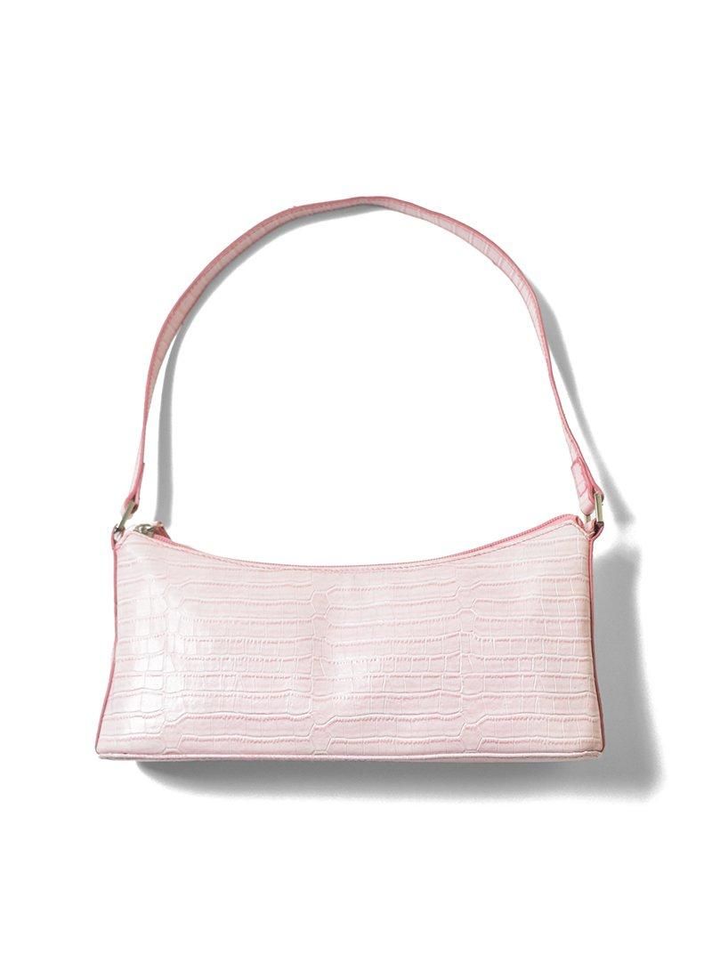 USED Pink Python Hand Bag CI-4
