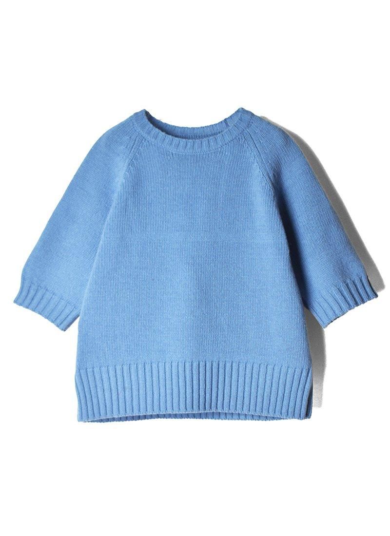 MEYAME Wool Half Sleeve Knit