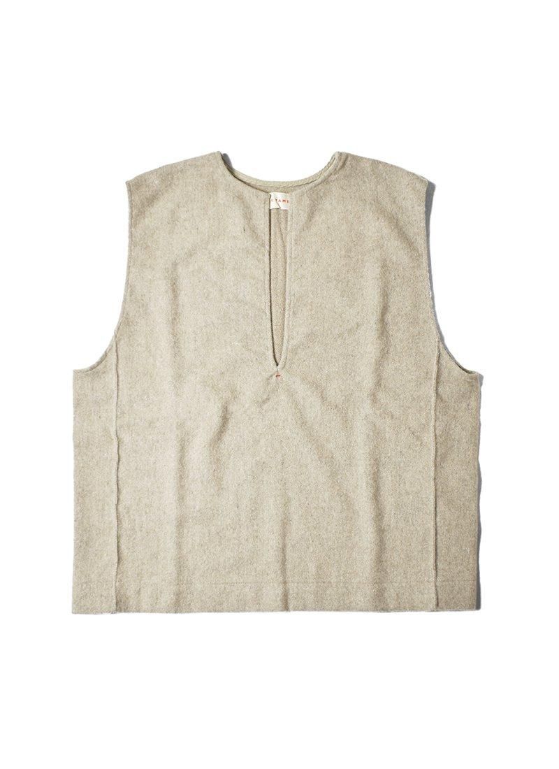 MEYAME Flannel Slit Sleeveless 
