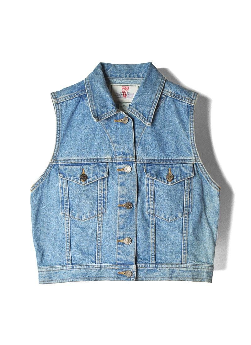 USED Levis Denim Vest CW-13