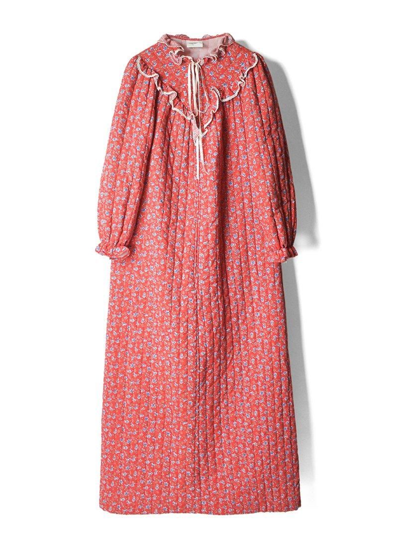 USED Quilted Flower Long Dress CZ-114