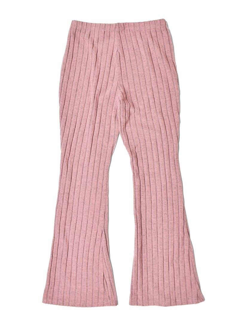 USED Rib Knit Flare Pants DG-12 