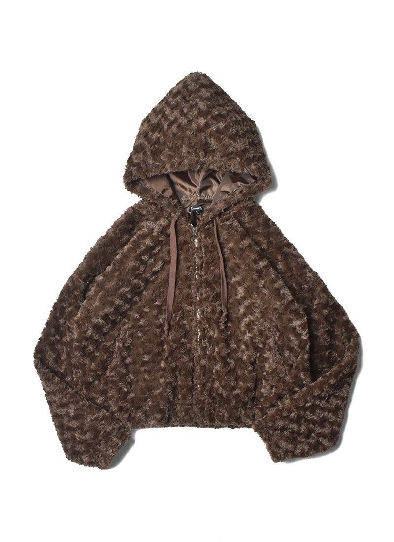 USED Eco Fur Hood Jacket DJ-20