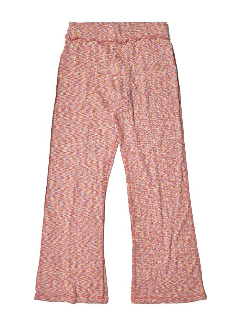 MEYAME Soft Rib Flare Pants