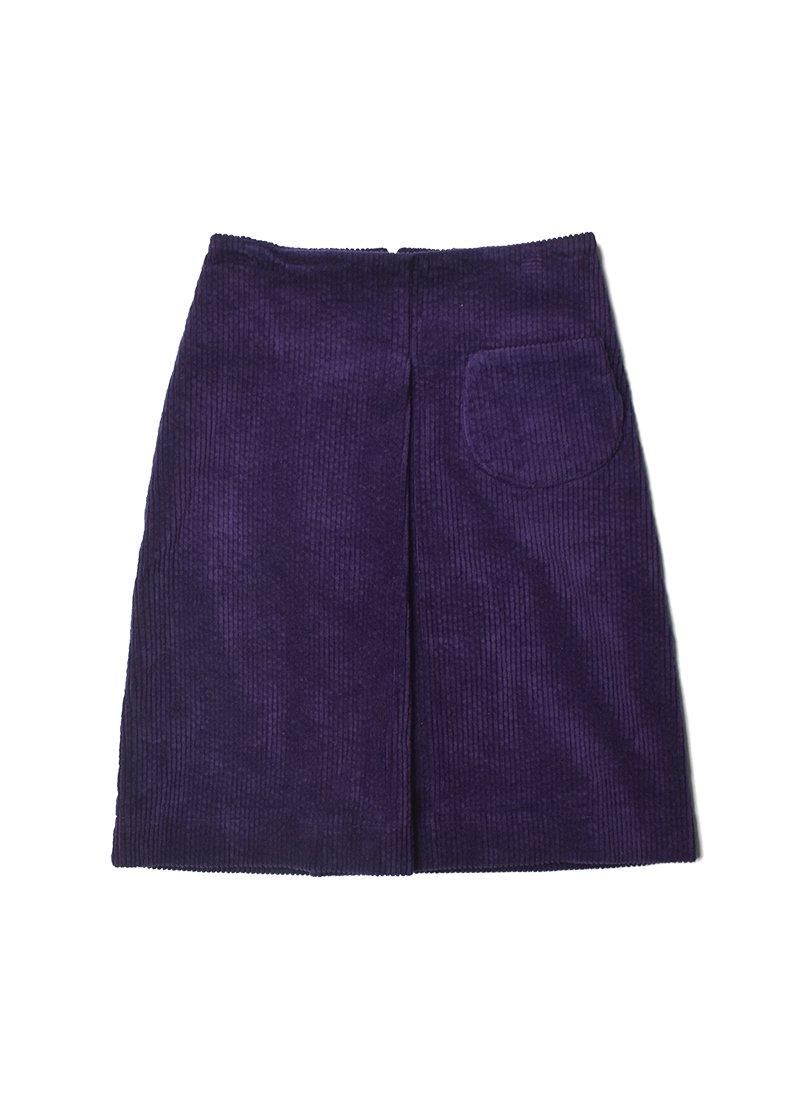 USED Corduroy Mid Length Skirt DJ-22