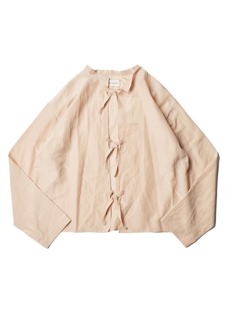 MEYAME Cotton Silk Blouse Jacket 