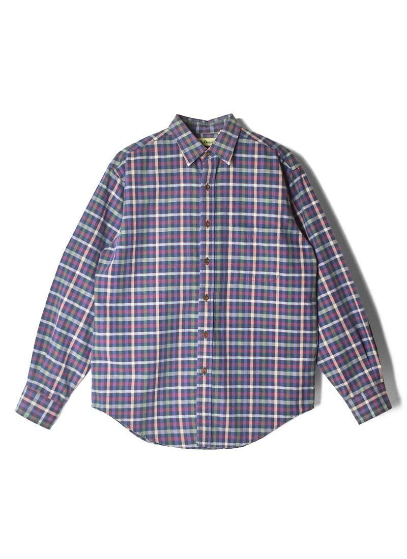 USED L.L.BEAN Flannel Check Shirt DL-28
