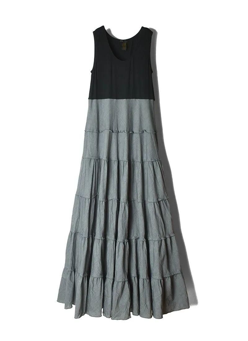 USED Tiered Sleeveless Long Dress DB-29
