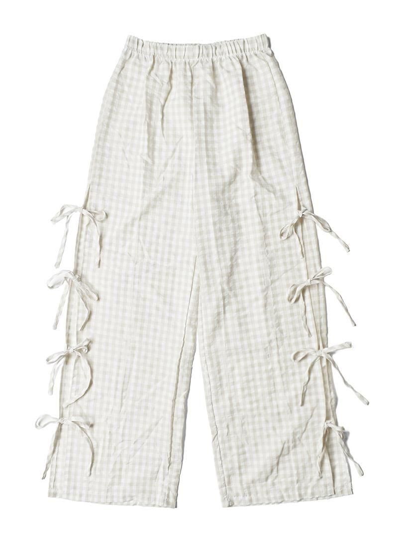USED Plaid Pattern Easy Pants DP-23