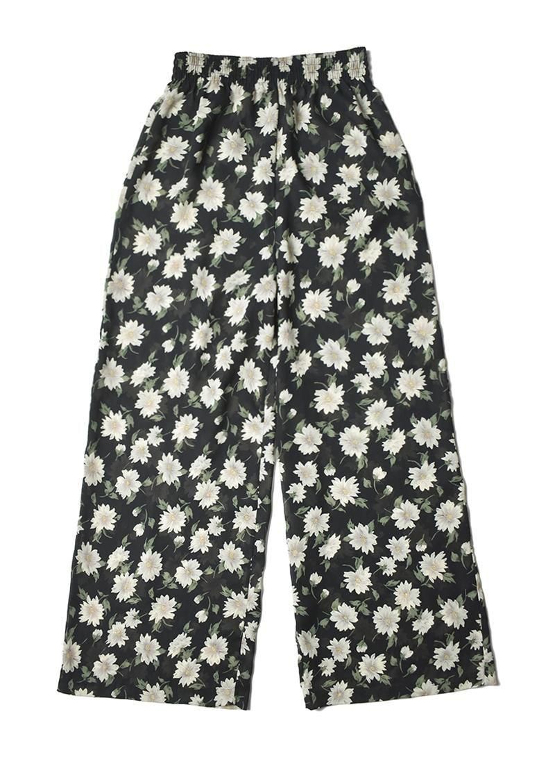 USED Floral Print Easy Pants DR-10