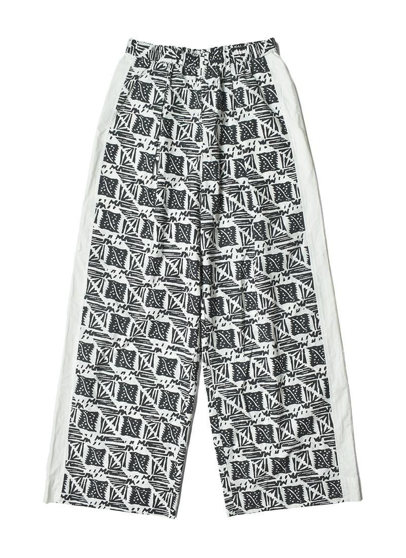SARA MALLIKA Cotton Poplin Print Pants