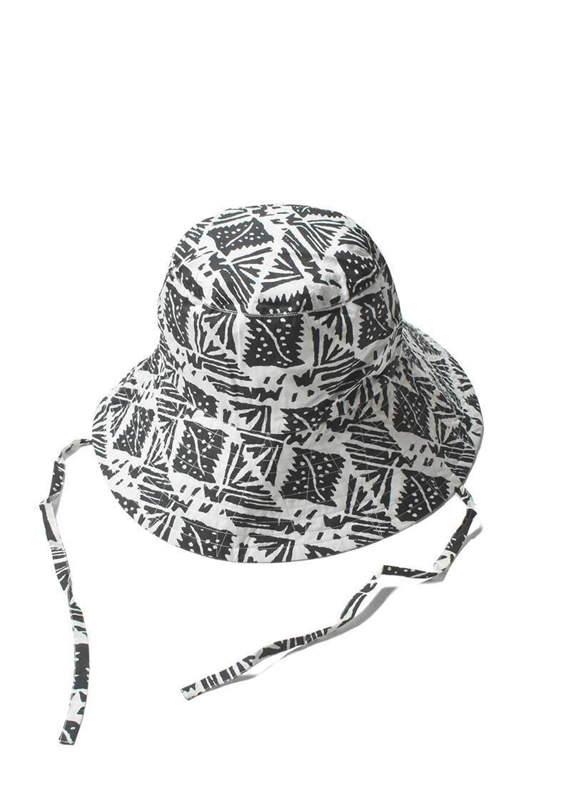 SARA MALLIKA Cotton Poplin Print Hat