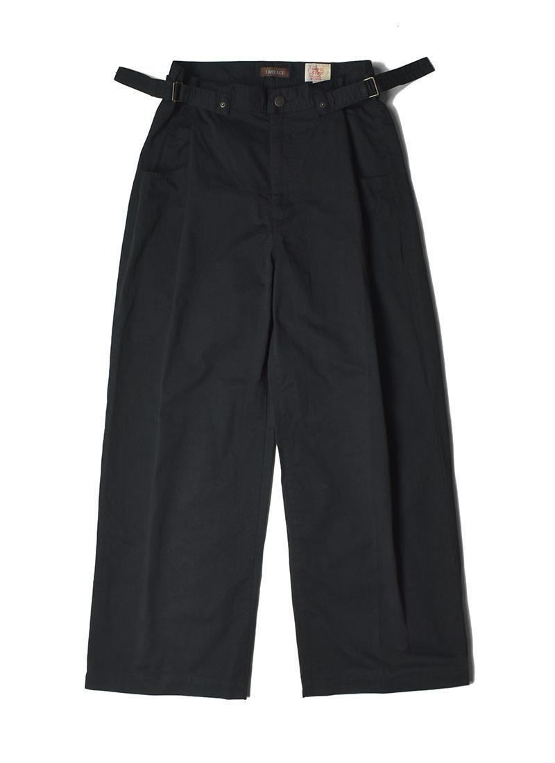 TWOKNOP Side Adjuster Wide Chino Pants (Black)