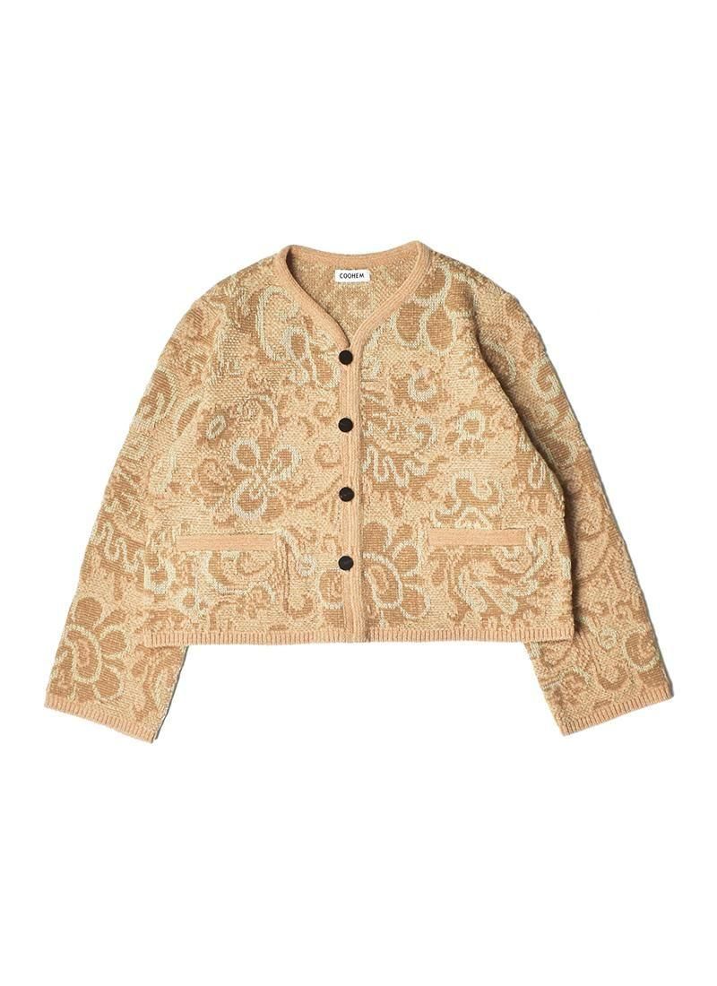 Coohem Gobelin Jacquard Knit Jacket
