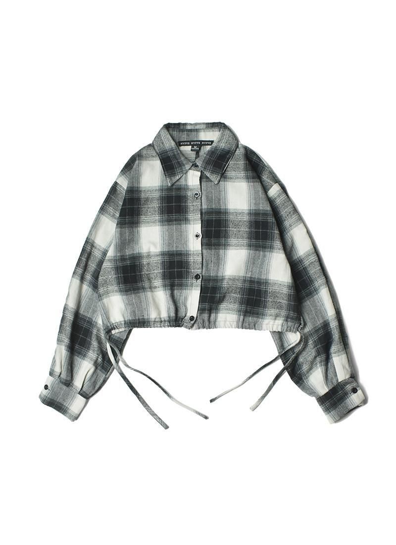 USED Short Length Check Shirt DU-6