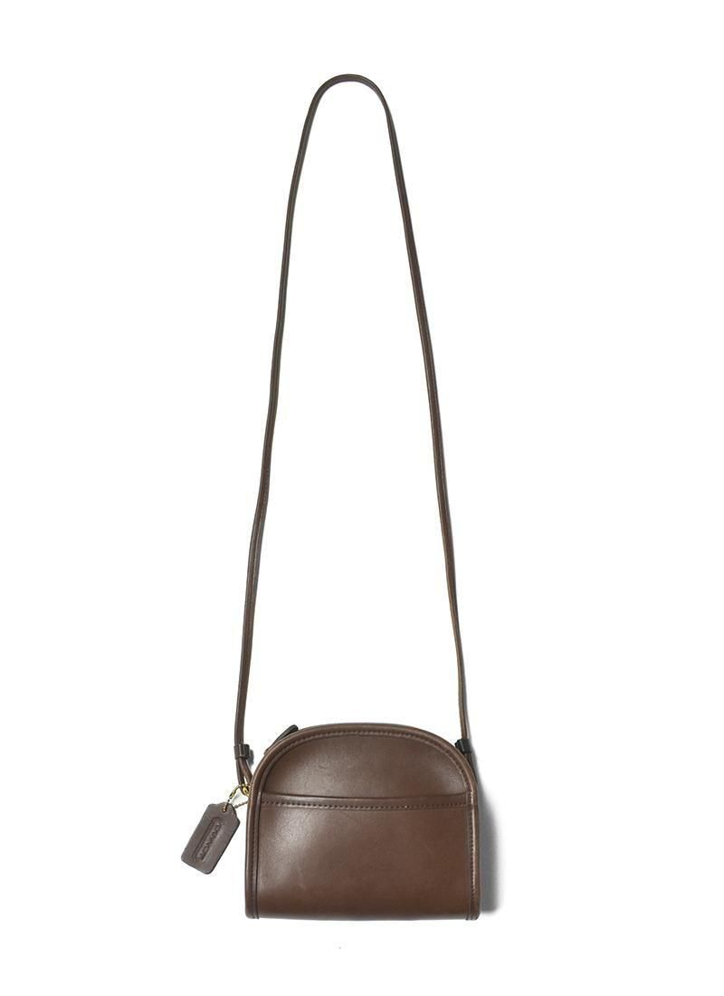 USED COACH Leather Shoulder Bag DW-28