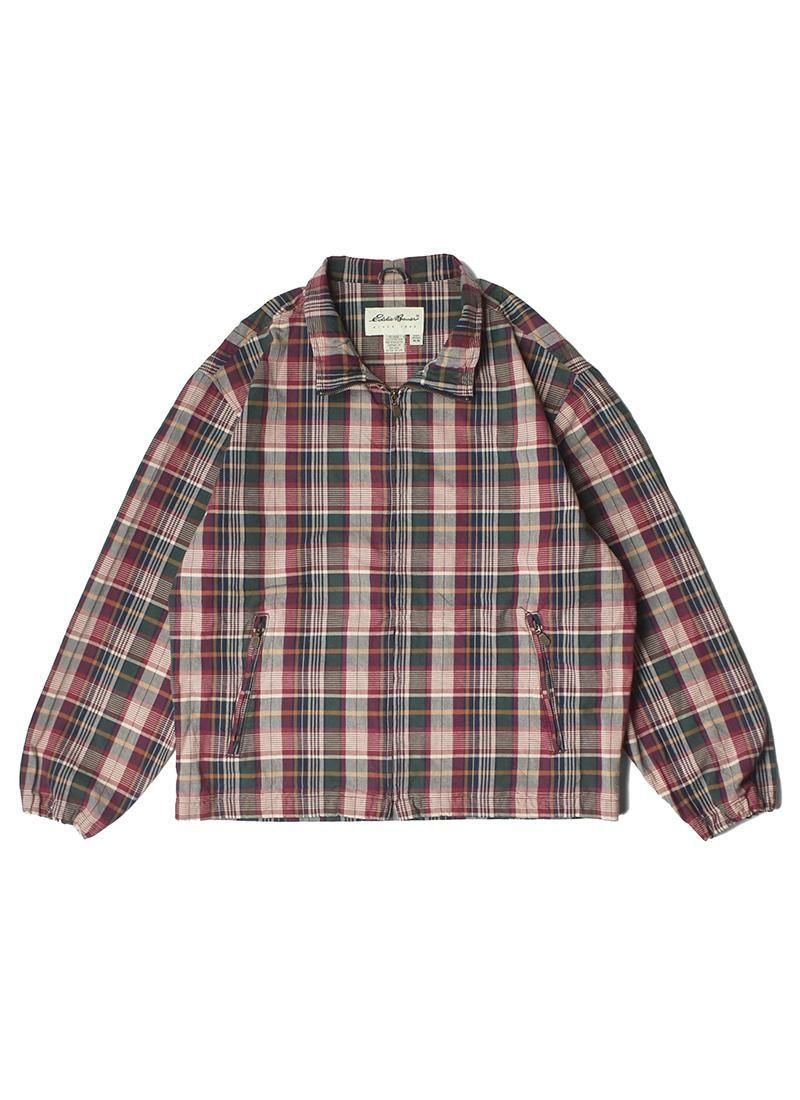 USED Eddie Bauer Madras Check Jacket DW-7