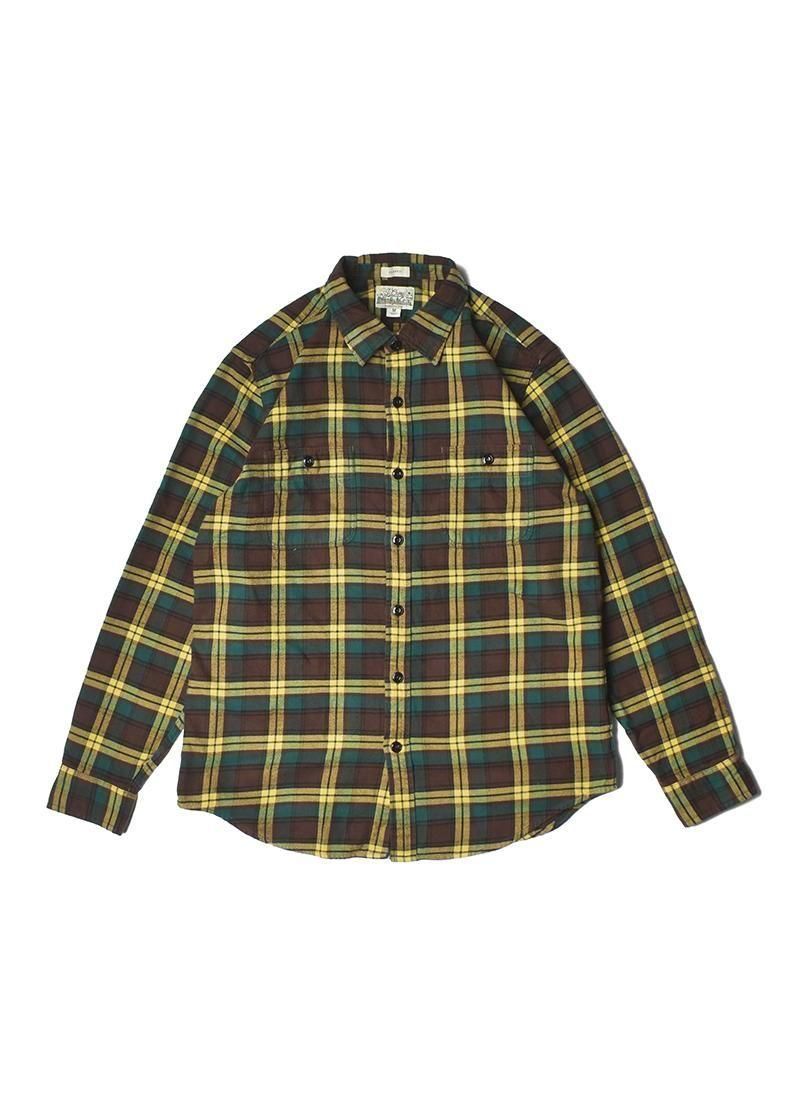 USED J.CREW Flannel Check Shirt DY-25