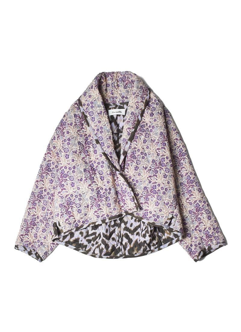 SARA MALLIKA Cotton Jacquard Flower Print Jacket