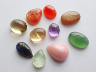 彩り天然石小粒10個セット【c2227】