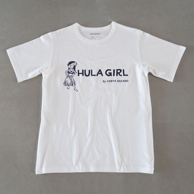 T-shirt  hula girl  navy/white