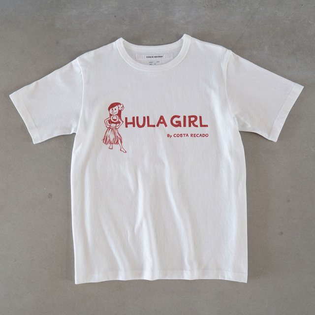 T-shirt  hula girl  red/white