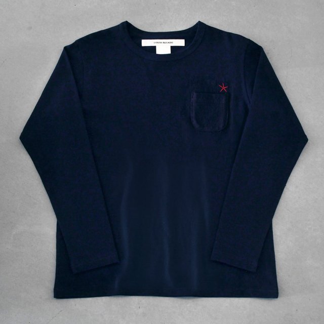 <img class='new_mark_img1' src='https://img.shop-pro.jp/img/new/icons6.gif' style='border:none;display:inline;margin:0px;padding:0px;width:auto;' />T-shirt 7.8oz long sleeve navy “hitode” with pocket