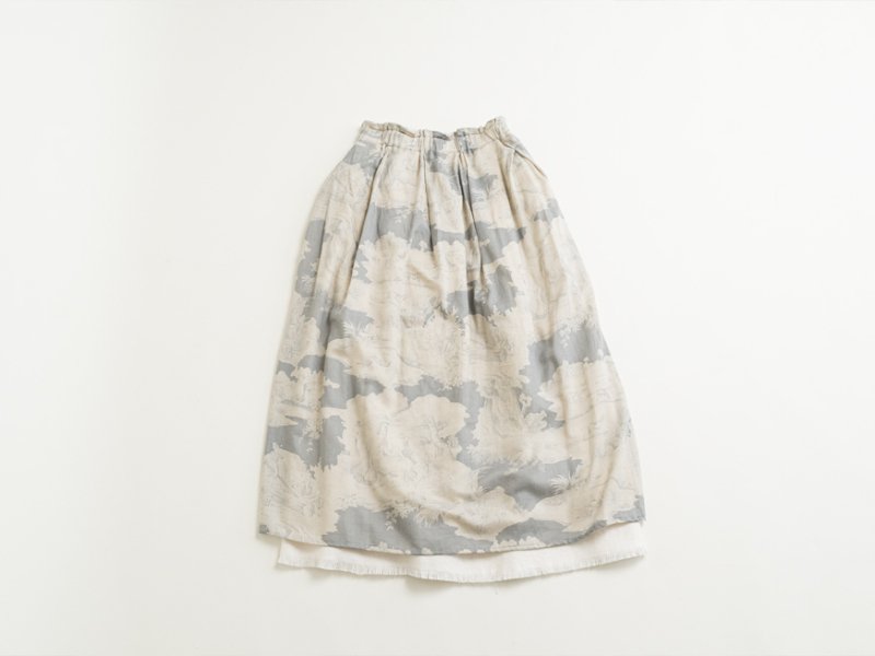 ANTIPASTWOVEN WOOL HEMP SKIRT