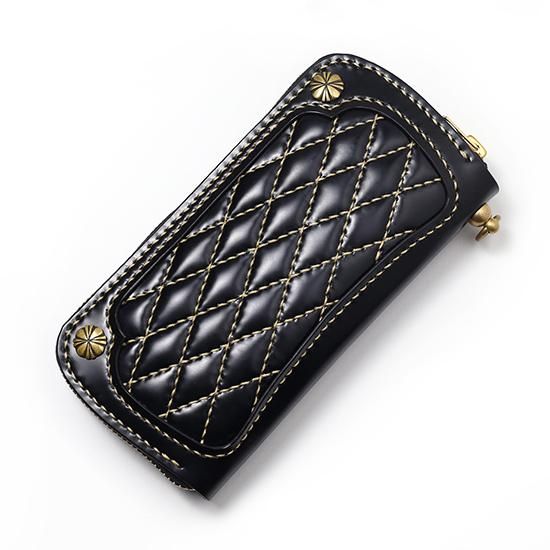 30%OFF＜コードバン＞ キルティングロングウォレット ラウンド