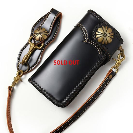 20%OFF＜コードバン＞ ロングウォレットセット ダブルステッチ