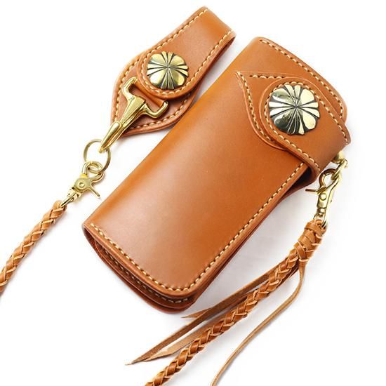 30%OFF＜牛革＞ ロングウォレットセット 真鍮コンチョ - Mo-Rush