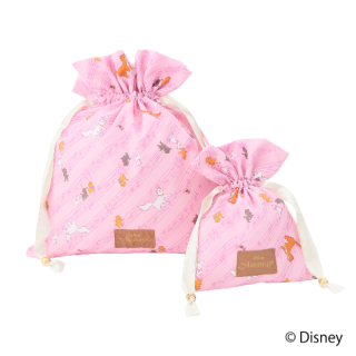 限定生産品 Disney ディズニー おしゃれキャット デザイン 巾着 大小2枚組 婦人用 レディース 限定生産品 Disney ディズニー おしゃれキャット デザイン 巾着 大小2枚組 婦人用 レディース