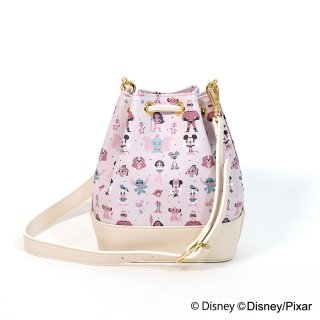 ディズニーキャラクター 巾着バッグ / Disney100 Design オフホワイト  