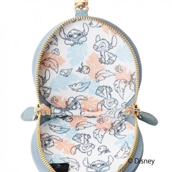 Disney 『 リロ＆スティッチ 』 スティッチ 横向き デザイン 本革