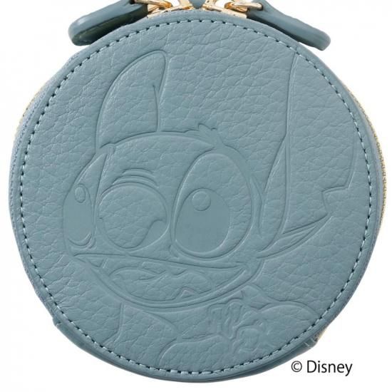 Disney 『 リロ＆スティッチ 』 スティッチ 横向き デザイン 本革