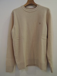 MAISON KITSUNE(21AW)BABY FOX PATCH COSY R-NECK PULLOVER BEIGE