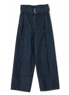 Rito （21AW）PROCESSED DENIM CENTER- PRESSED PANTS　NVY