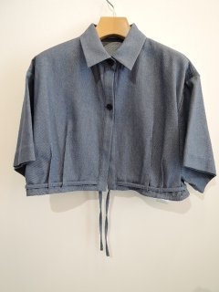 <img class='new_mark_img1' src='https://img.shop-pro.jp/img/new/icons1.gif' style='border:none;display:inline;margin:0px;padding:0px;width:auto;' />rito structure（22SS）RECYCLE COTTON DENIM SHORTJACKET　BLUE　