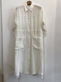 <img class='new_mark_img1' src='https://img.shop-pro.jp/img/new/icons20.gif' style='border:none;display:inline;margin:0px;padding:0px;width:auto;' />rito structure（22SS）LINEN SHIRT DRESS　WHITE　