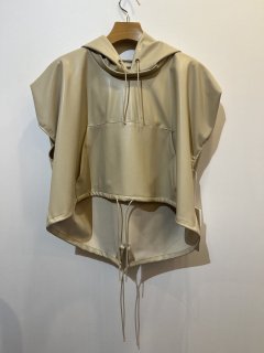<img class='new_mark_img1' src='https://img.shop-pro.jp/img/new/icons34.gif' style='border:none;display:inline;margin:0px;padding:0px;width:auto;' />rito structure（22AW）ECO LEATHER HOODED VEST　IVORY　