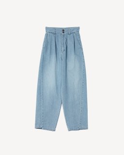 <img class='new_mark_img1' src='https://img.shop-pro.jp/img/new/icons20.gif' style='border:none;display:inline;margin:0px;padding:0px;width:auto;' />rito structure(23SS) Hemp Denim High Waist PantsBLUE