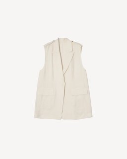 <img class='new_mark_img1' src='https://img.shop-pro.jp/img/new/icons6.gif' style='border:none;display:inline;margin:0px;padding:0px;width:auto;' />rito structure　(23SS)　Viscose Linen Gilet IVORY　　