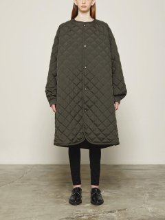 THE RERACS23AW RERACS COLLARLESS QUILTING COATKHAKI