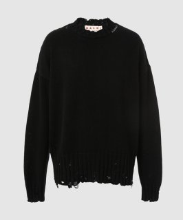 <img class='new_mark_img1' src='https://img.shop-pro.jp/img/new/icons5.gif' style='border:none;display:inline;margin:0px;padding:0px;width:auto;' />MARNI (23AW)CREW NECK L/S SWEATER   BLACK