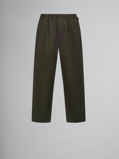<img class='new_mark_img1' src='https://img.shop-pro.jp/img/new/icons5.gif' style='border:none;display:inline;margin:0px;padding:0px;width:auto;' />MARNI (23AW)　TROUSERS CROPPED   FOREST GREEN