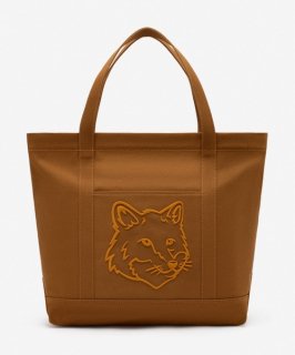 <img class='new_mark_img1' src='https://img.shop-pro.jp/img/new/icons1.gif' style='border:none;display:inline;margin:0px;padding:0px;width:auto;' />MAISON KITSUNE (23AWFOX HEAD CLASSIC TOTE BAGGOLDEN BROWN

