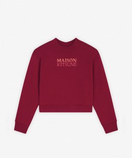 MAISON KITSUNE   GRADIENT MAISON KITSUNE BOXY SWEATSHIRTWINTERBERRY
