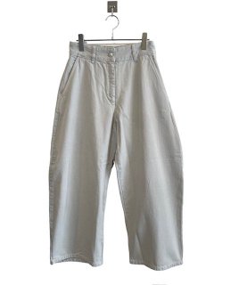 STUDIO NICHOLSON   WIDE CROP PANT BONE GREY