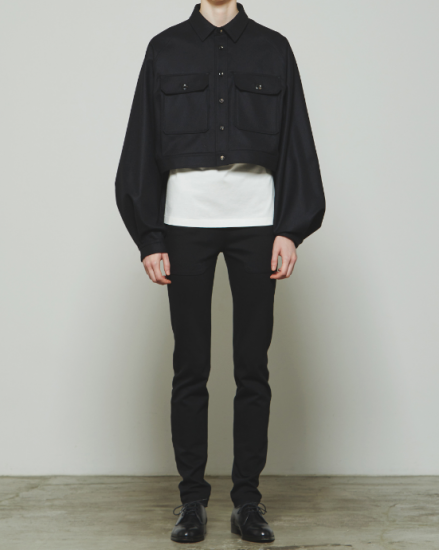 THE RERACS CPO スーパーショートブラウス グレー　38 THE RERACS CPO スーパーショートブラウス グレー 38 THE RERACS