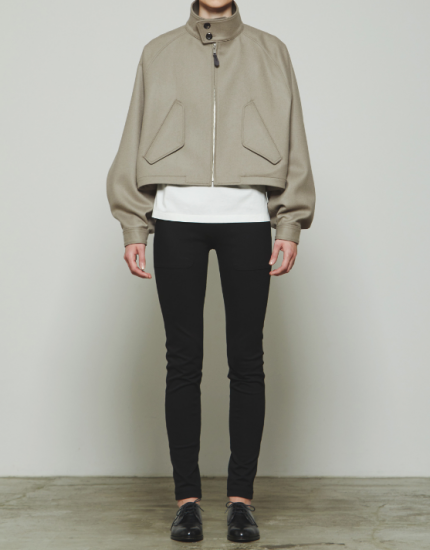 HIGH NECK HARRINGTON JACKET - WUNDER